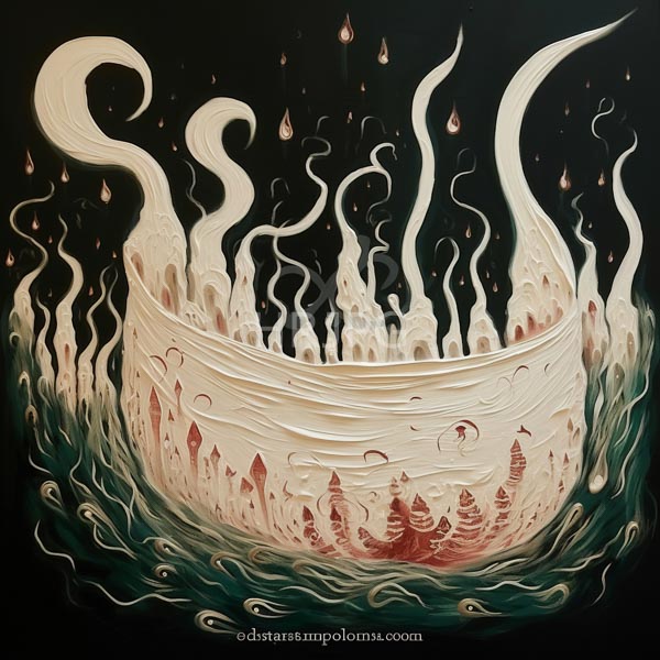 High Resolution: white bowl filled with strange colorful smoke download. | HRJPG.com
