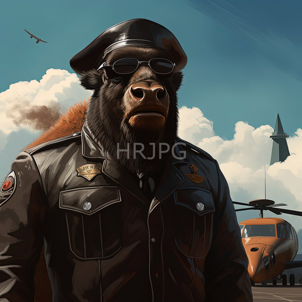 High Resolution: beast-man wearing a jacket and beret. download. | HRJPG.com