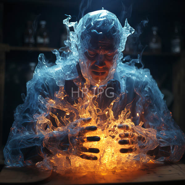 High Resolution: man holding a glowing orb of energy. download. | HRJPG.com
