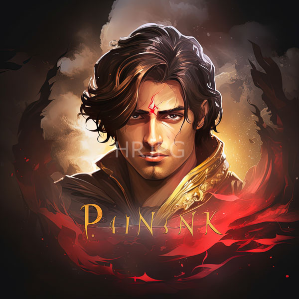 High Resolution: digital painting of a man with wavy hair and an ornate costume. download. | HRJPG.com
