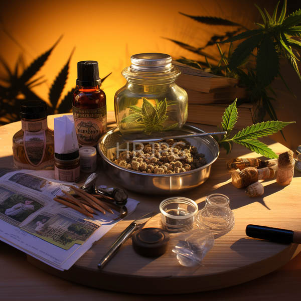 High Resolution: An array of jars and bowls containing glowing, fantasy-style ingredients. download. | HRJPG.com