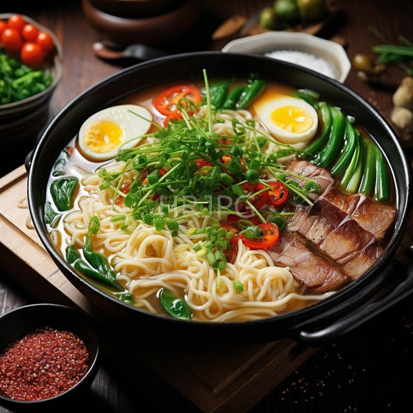 High Resolution: simple, delicious bowl of ramen with a flavorful broth and toppings. download. | HRJPG.com