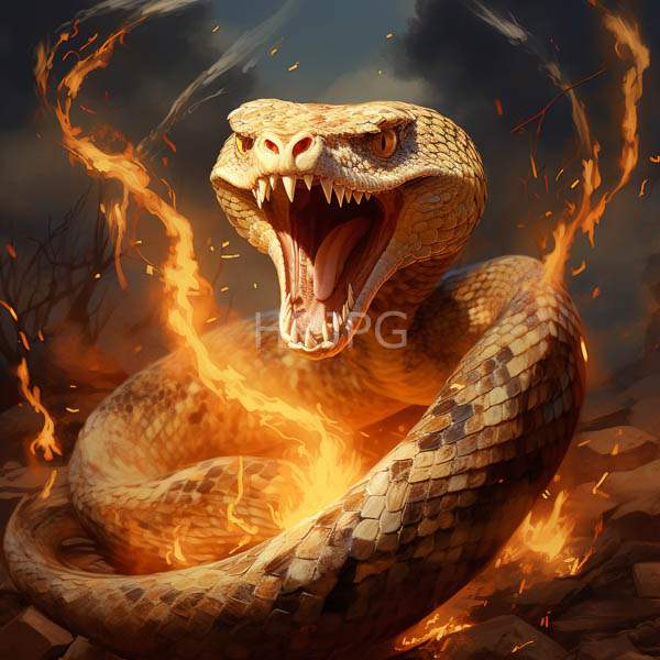 High Resolution: golden dragon-like snake coiled in a pile of gold coins. download. | HRJPG.com