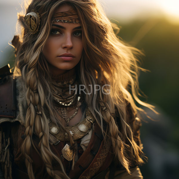 High Resolution: striking portrait of a woman with long, flowing blonde hair. download. | HRJPG.com