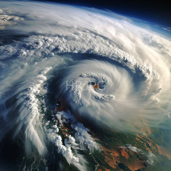 High Resolution: stunning image of a swirling hurricane seen from high above the planet. download. | HRJPG.com