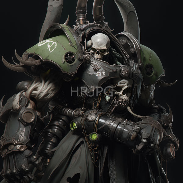 High Resolution: Close up portrait of a futuristic male warrior in armor download. | HRJPG.com