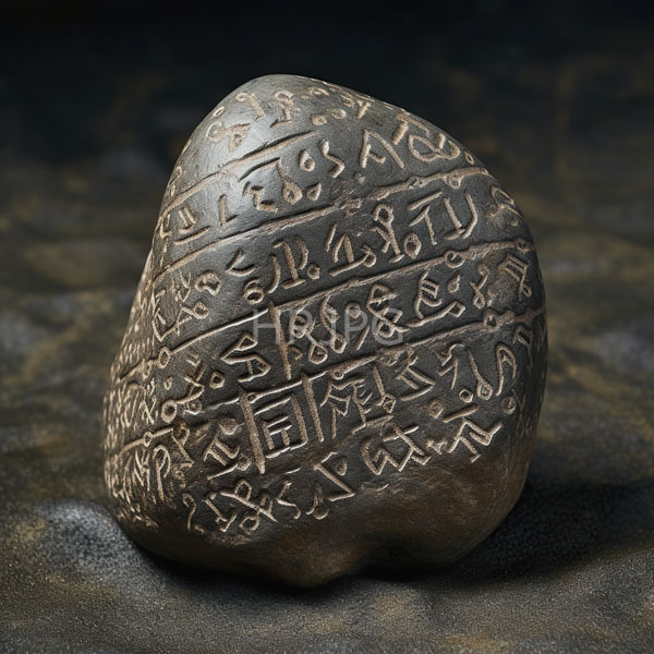 High Resolution: An old carved stone with intricate patterns and ancient language download. | HRJPG.com