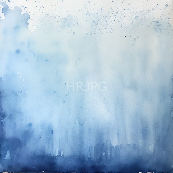 High Resolution: Watercolor painting features a soft and fluid gradient of blue hues transitioning from lighter shades at the top to darker shades at the bottom download. | HRJPG.com
