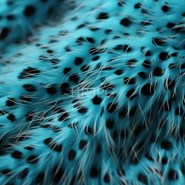 High Resolution: Textured fabric vibrant turquoise background scattered black spots fabric has soft furry appearance fine white and black hairs interspersed download. | HRJPG.com