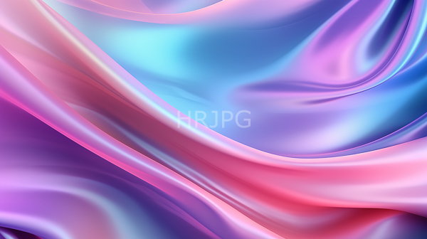 High Resolution: Abstract features smooth flowing satin-like textures vibrant pastel colors showcases overlapping waves pink purple and blue creating sense depth download. | HRJPG.com