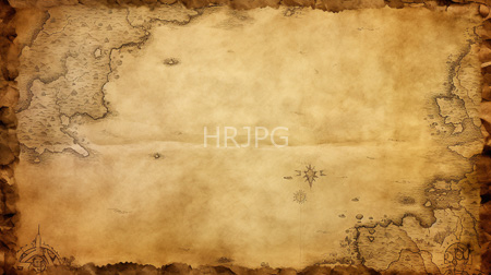 High Resolution: Aged sepia-toned parchment map with frayed edges and visible wear marks faint geographical outlines and small compass rose illustrations download. | HRJPG.com