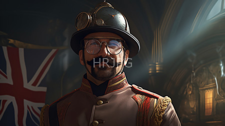 High Resolution: Older bearded man with dark skin and thick mustache wears round glasses under vintage aviator goggles on his black helmet and a red-trimmed military uniform download. | HRJPG.com