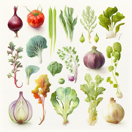 High Resolution: The collection showcases a progression of tomatoes from unripe green stages to deep crimson ripeness contrasting red onion colors download. | HRJPG.com
