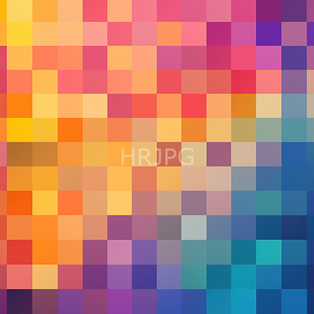 High Resolution: Abstract digital artwork features a grid of small colorful squares in various shades and hues including reds oranges yellows purples blues greens pinks browns and blacks download. | HRJPG.com