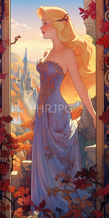 High Resolution: Princess Rapunzel from "Tangled" with long blonde hair and blue eyes wearing an ornate lavender gown download. | HRJPG.com