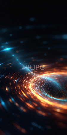 High Resolution: Abstract swirling vortex of light and color in space-like darkness download. | HRJPG.com