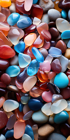 High Resolution: Abundant colorful assortment of glossy plastic beads various shapes sizes scattered closely together blue red pink white download. | HRJPG.com