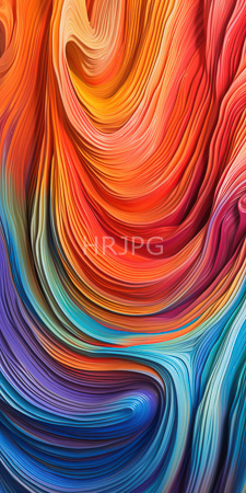 High Resolution: Abstract artwork vibrant swirling patterns of colors reds oranges yellows blues purples texture resembles flowing ribbons or waves download. | HRJPG.com