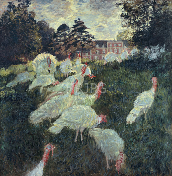 High Resolution: Claude Monet The Turkeys 1877 download. | HRJPG.com