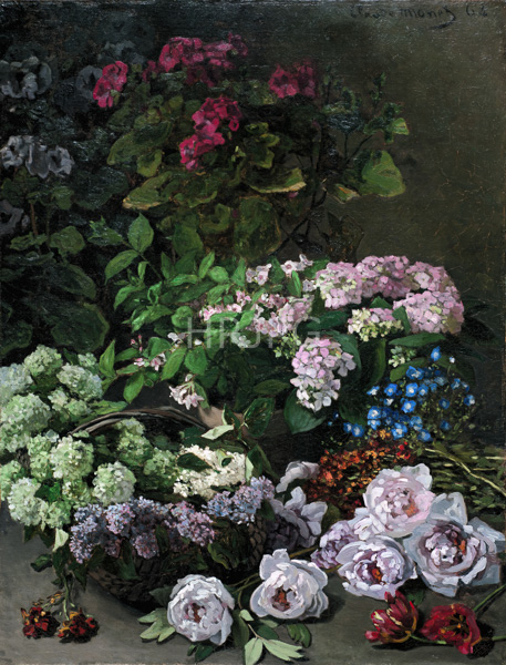 High Resolution: Claude Monet Spring Flowers 1864 download. | HRJPG.com