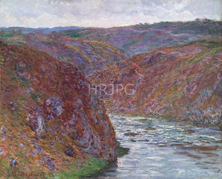 High Resolution: Claude Monet Valley of the Creuse Gray Day 1889 download. | HRJPG.com