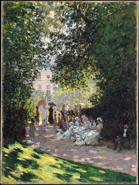 High Resolution: Claude Monet At the Parc Monceau 1878 download. | HRJPG.com