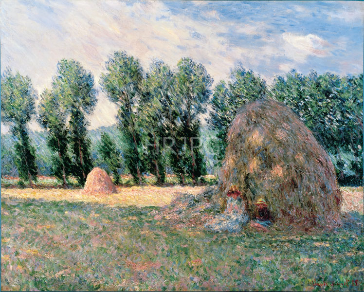 High Resolution: Claude Monet The Stacks at Giverny Sunrise 1890 download. | HRJPG.com
