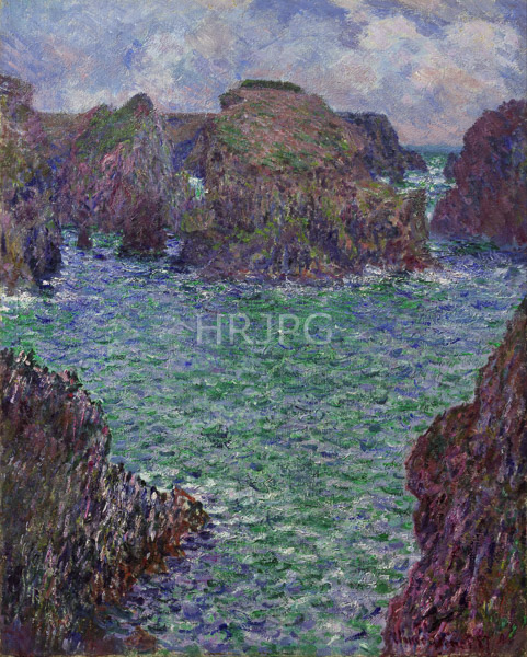 High Resolution: Claude Monet Port Goulphar Belle Ile 1887 download. | HRJPG.com