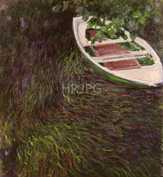 High Resolution: Claude Monet The Rowing Boat 1887 download. | HRJPG.com