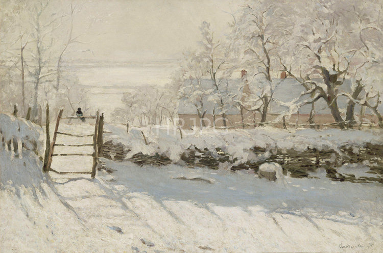High Resolution: Claude Monet The Magpie 1869 download. | HRJPG.com
