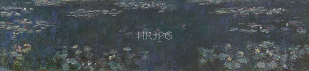 High Resolution: Claude Monet The Water Lilies Green Reflections 1914 download. | HRJPG.com