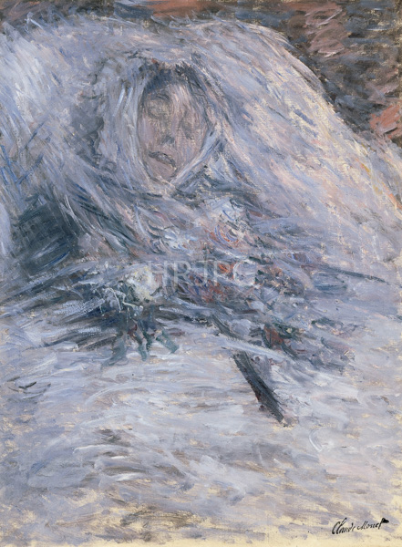 High Resolution: Claude Monet Camille Monet on her Deathbed 1879 download. | HRJPG.com