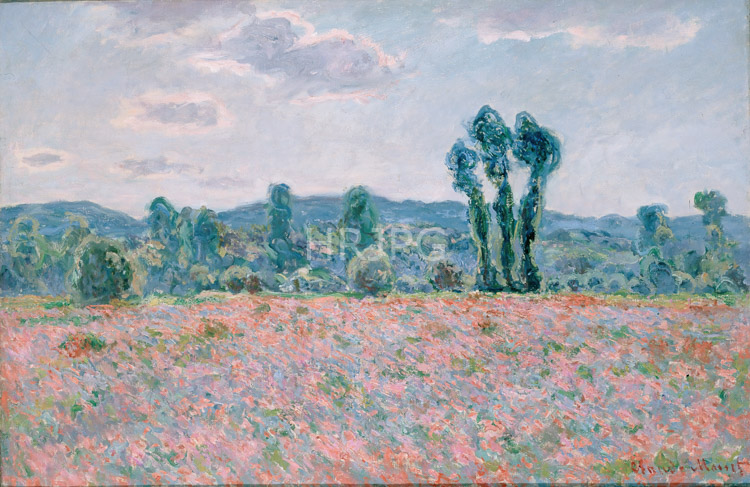 High Resolution: Claude Monet Poppy Field in Giverny 1890 download. | HRJPG.com