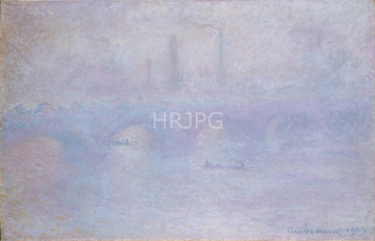High Resolution: Claude Monet Waterloo Bridge Fog 1903 download. | HRJPG.com