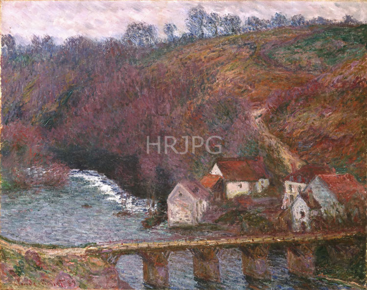 High Resolution: Claude Monet The Grande Creuse at Pont de Verry 1889 download. | HRJPG.com
