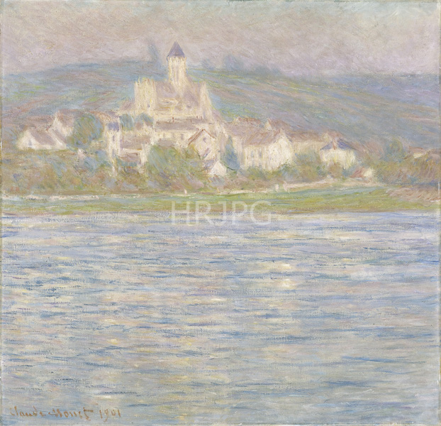 High Resolution: Claude Monet Vetheuil Grey Effect 1901 download. | HRJPG.com