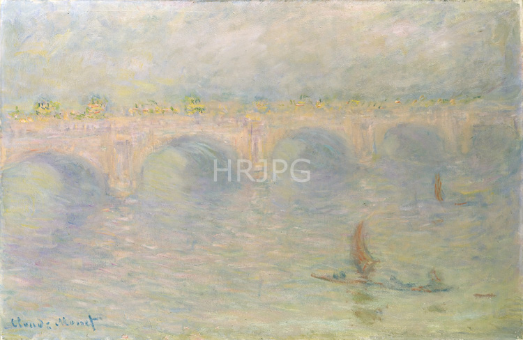 High Resolution: Claude Monet Waterloo Bridge in the Fog 1899 download. | HRJPG.com