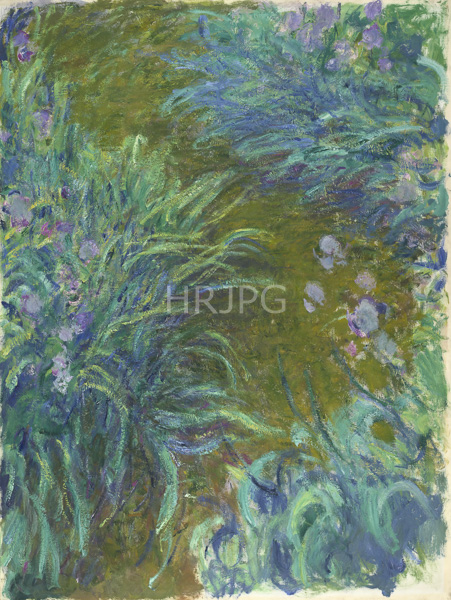 High Resolution: Claude Monet Irises 1914 download. | HRJPG.com