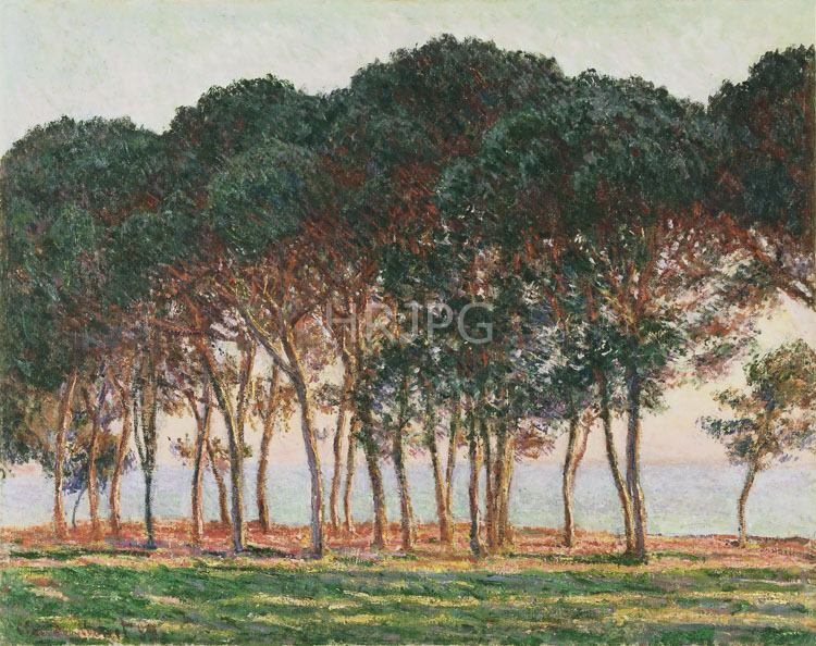 High Resolution: Claude Monet Under the Pines Evening 1891 download. | HRJPG.com