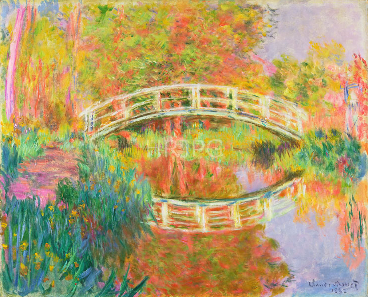 High Resolution: Claude Monet Japanese Footbridge Giverny 1899 download. | HRJPG.com