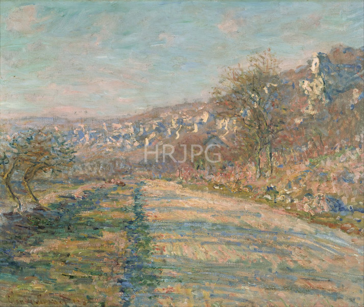 High Resolution: Claude Monet Road of La Roche Guyon 1880 download. | HRJPG.com