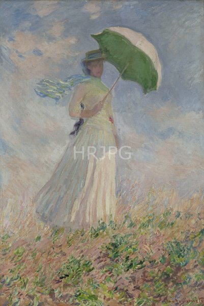 High Resolution: Claude Monet Study of a Figure Outdoors Facing Right 1886 download. | HRJPG.com