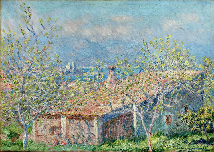 High Resolution: Claude Monet The Gardeners House at Antibes 1888 download. | HRJPG.com