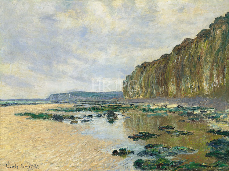 High Resolution: Claude Monet On the Cliff at Pourville 1882 download. | HRJPG.com