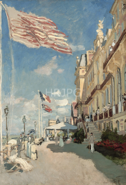 High Resolution: Claude Monet Hotel des Roches Noires Trouville 1870 download. | HRJPG.com