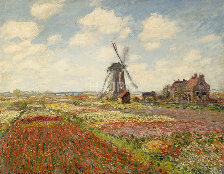 High Resolution: Claude Monet A Field of Tulips in Holland 1886 download. | HRJPG.com