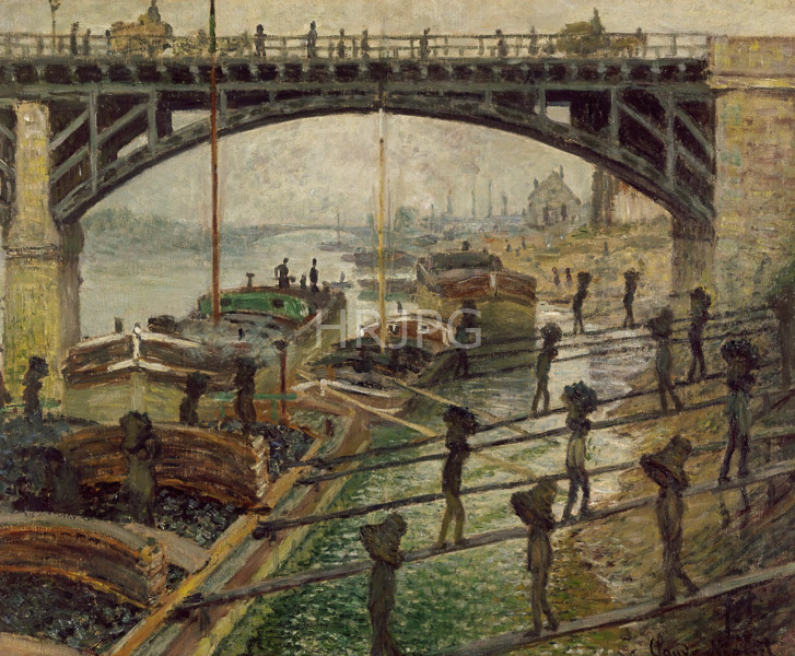 High Resolution: Claude Monet The Coal Dockers 1875 download. | HRJPG.com