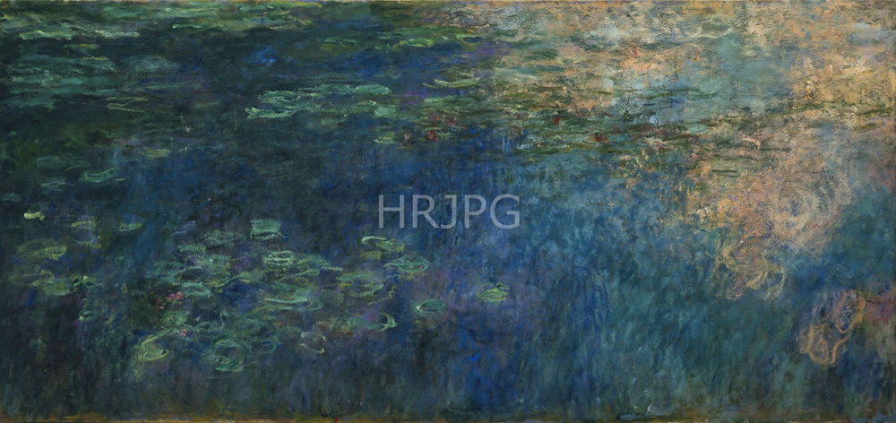 High Resolution: Claude Monet Reflections of Clouds on the Water Lily Pond 1914 download. | HRJPG.com