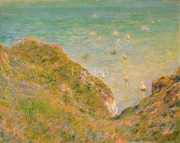 High Resolution: Claude Monet On the Cliff at Pourville Bright Weather 1882 download. | HRJPG.com
