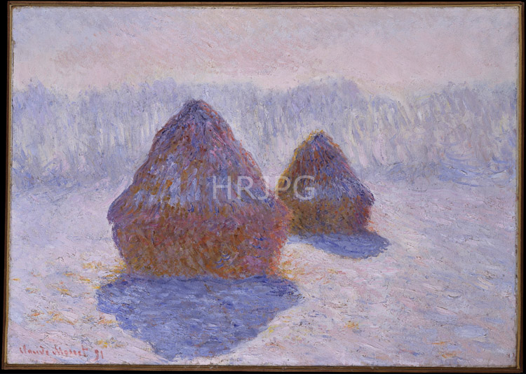 High Resolution: Claude Monet Two Haystacks download. | HRJPG.com